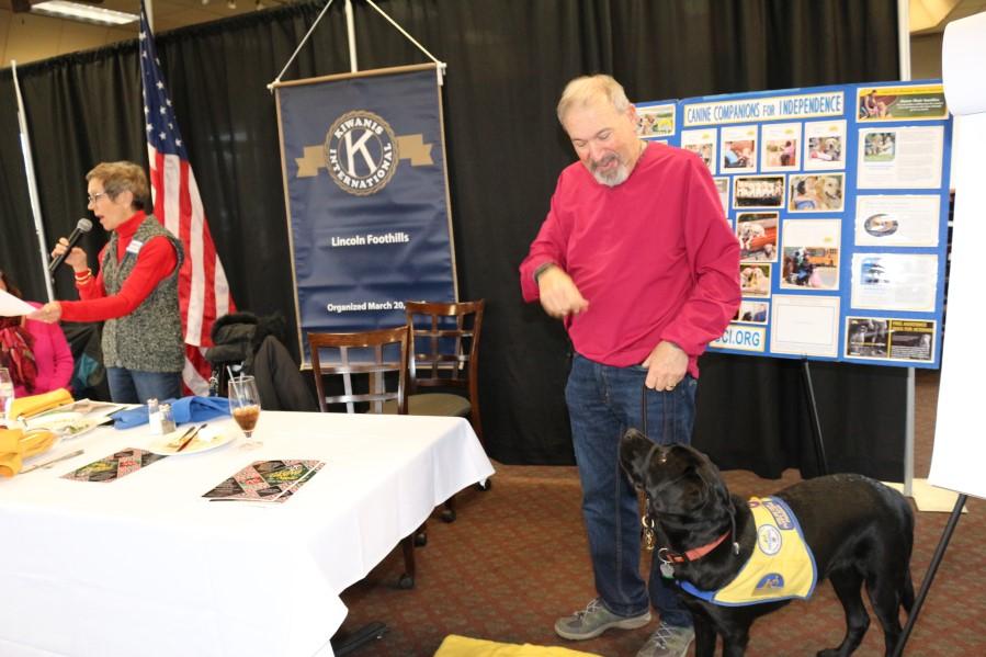 January 2016 Page 4 January 8th Meeting Guest Speaker Mark Stephens and his puppy in training Rex Rex's is our 17th puppy that we have raised for this wonderful program.