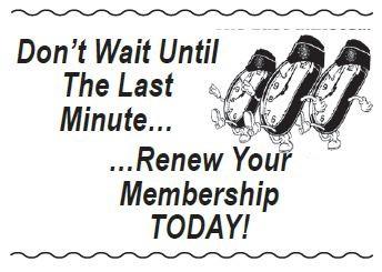 T HREE FIVE NINER NEW S PAGE 6 Members who wish to do so can renew their membership online with a credit or debit card.