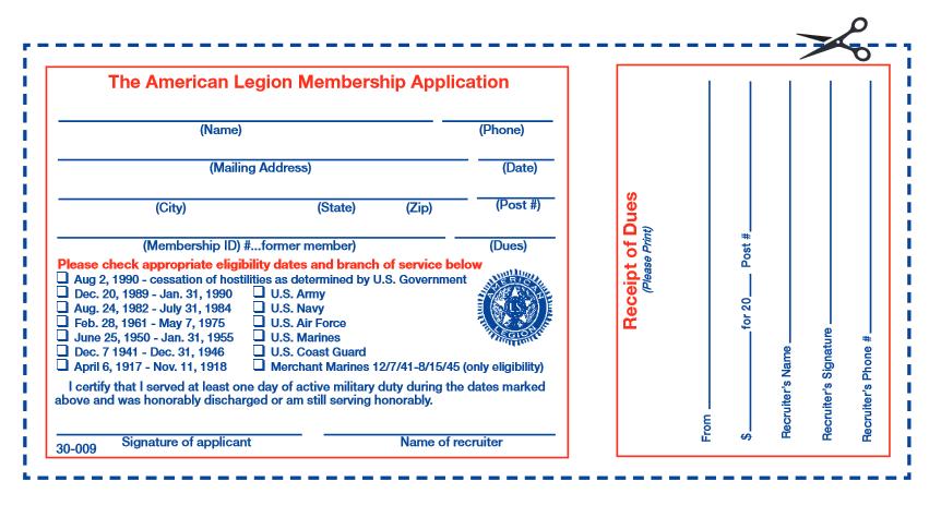 what you can do as part of The American Legion. - - - Past Post Commander Bernard J.