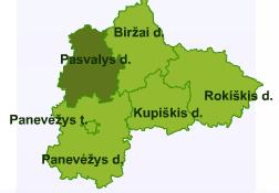 Pasvalys District Pasvalys district municipality is located in the north of Lithuania, in Panevėžyscounty, at the border with Latvia.
