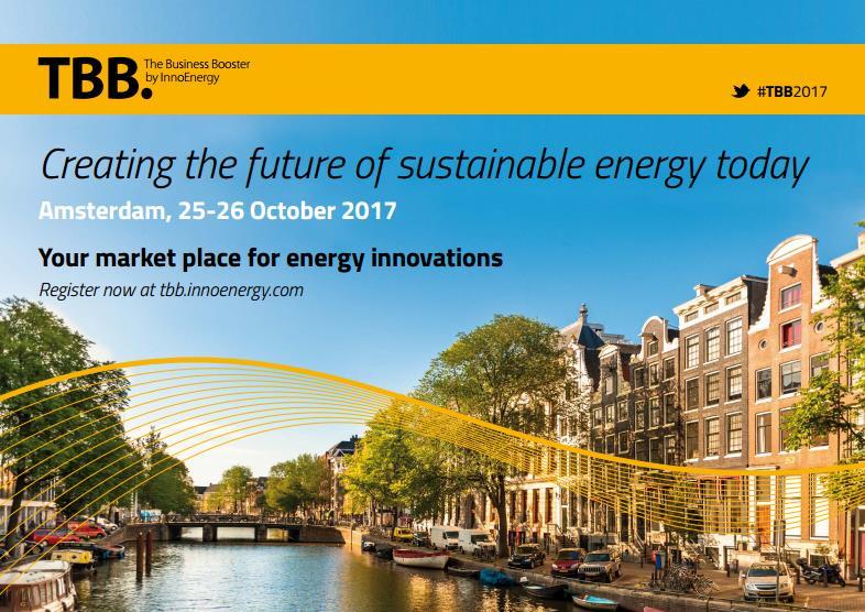 More innovations for tomorrow s energy sphere Join TBB2017