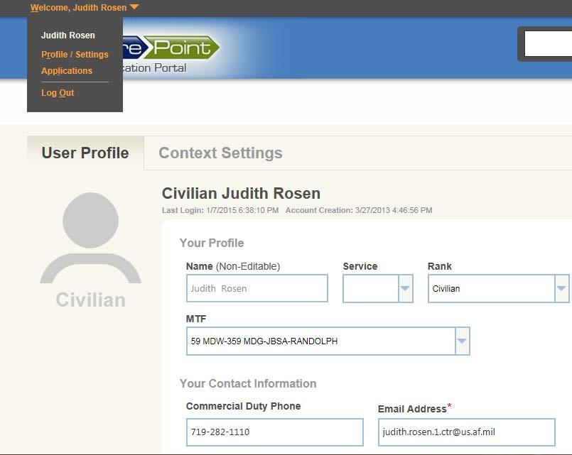 Please check your profile email Please check your profile settings for a correct email address.