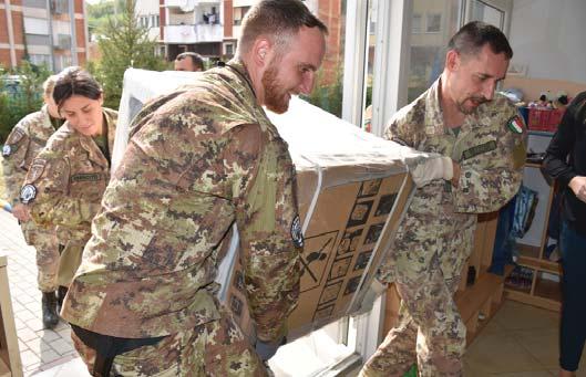 JOINT REGIONAL DETACHMENT WEST (JRD-W) CIMIC ACTIVITIES KFOR s Joint Regional Detachment West (JRD-W) recently made two donations of supplies and equipment to schools in its area of responsibility as
