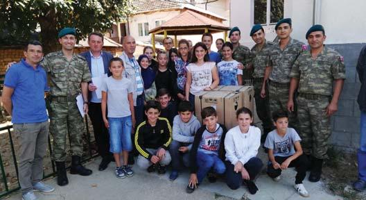 The donation, which was coordinated by JRD-W s Italian LMT in Decani, included building materials for a new fence around the school grounds and a new washing machine for use in the facility.
