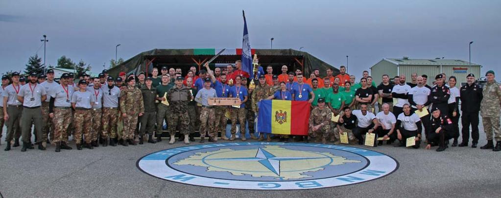 On a beautiful Sunday, KFOR teams from around each of the camps in Kosovo converged on Camp Villaggio D Italia to compete in and enjoy this military and personal physical skills