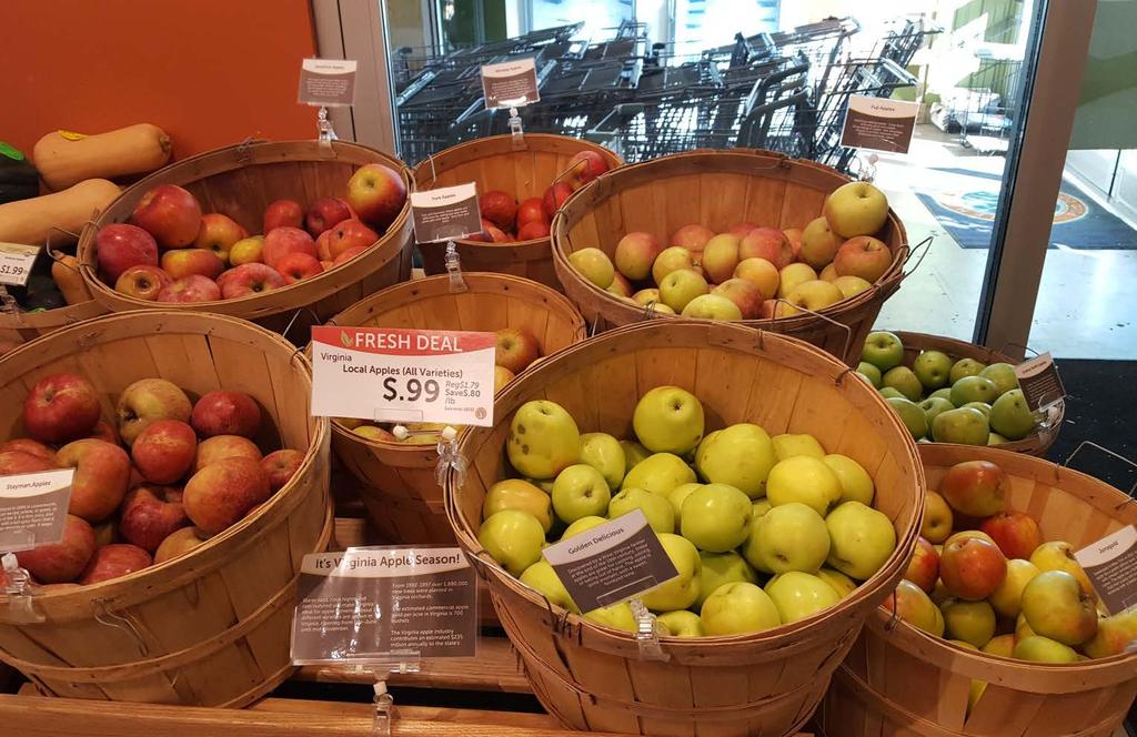 A small sample of our 16 varieties of local apples right now.