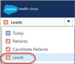 Create Patients 2. In the Lead Views section, select a list view from the drop-down list to go directly to that list page, or click Create New View to define your own custom view. 3.