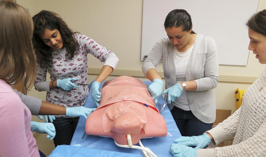 In 2012, the Clinical Simulation Program hosted industry product and logistics trials by Design Concepts and Nursing Informatics as well as students from our School of Biomedical Engineering testing