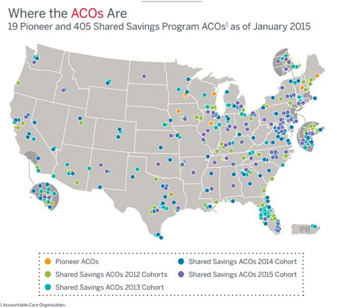 Map of ACOs Source: The Advisory Board Company, www.advisory.