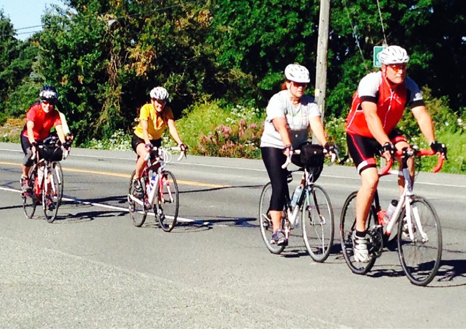 Bicyclists in Skagit County in the region.