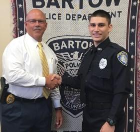 Page 4 It s a very exciting Monday, Nov. 5th at Bartow Police Department! Police Chief Joe Hall held a ceremony to swear-in two new police officers.