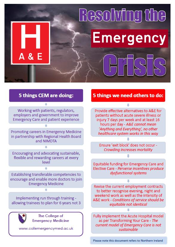 Figure 2: College of Emergency Medicine Priorities for