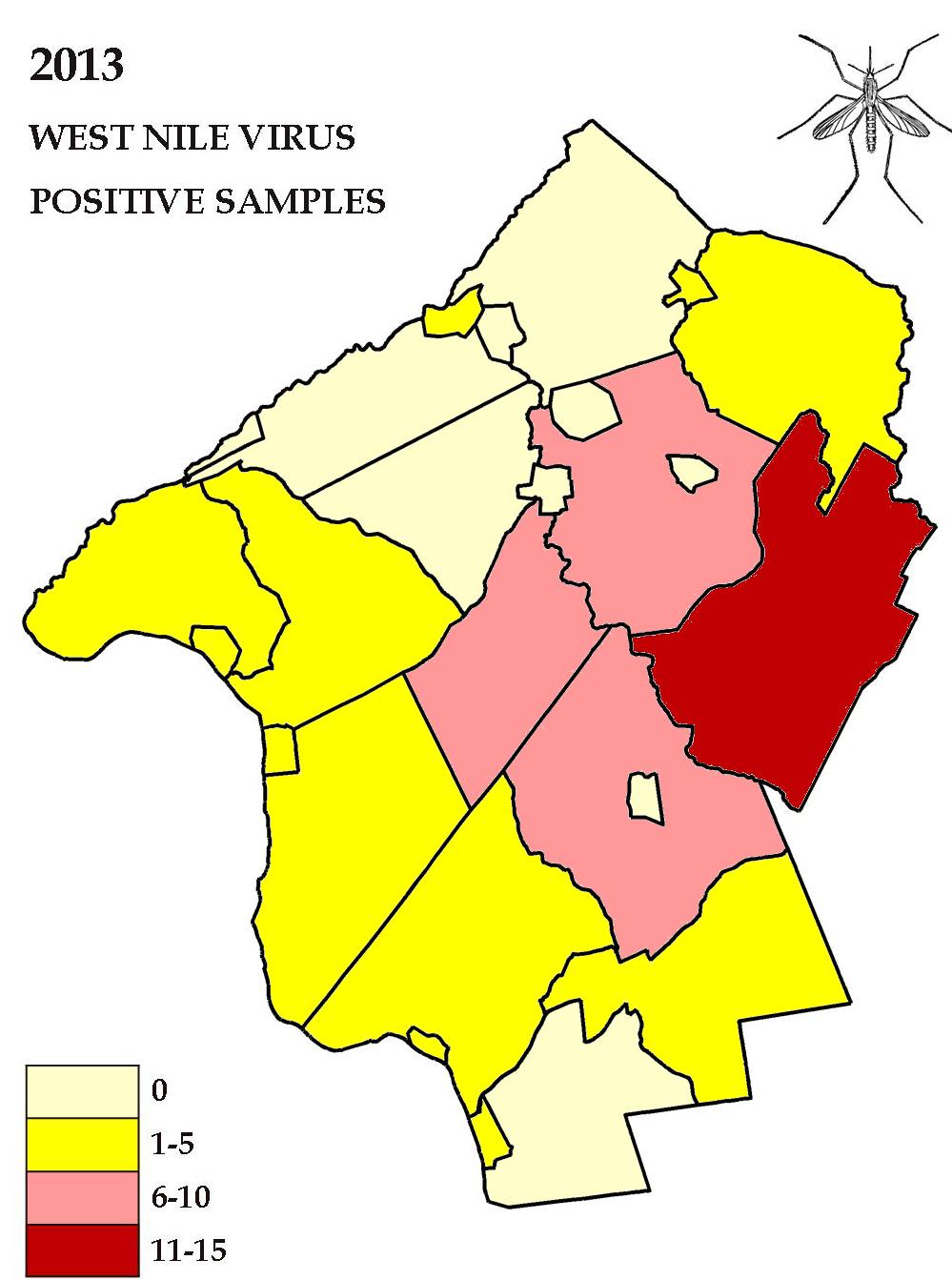 Mosquito Surveillance Activities from 2008-2013 in Hunterdon County 2008 2009 2010 2011 2012 2013 # Traps Set 1,654 1,210 1,317 1,160 1,591 1,672