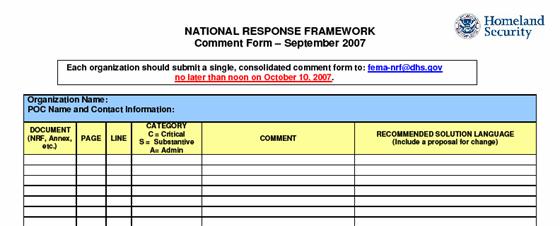 NRF National Comment Process 30-day National comment period Sept 11 to Oct 10 (NRF) 60-day National comment period (supporting 