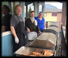 We sold lots of ribs and they were so tasty, and a big thanks to all our volunteers who made this happen.