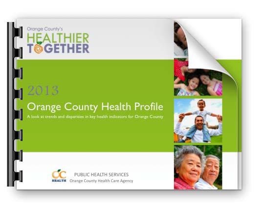 REVIEW OF HEALTH INDICATORS HEALTH INDICATOR LIBRARY Reviewed indicators from existing reports including: Geographic Health Profile Conditions of Children OC Community Indicators Healthy Places,