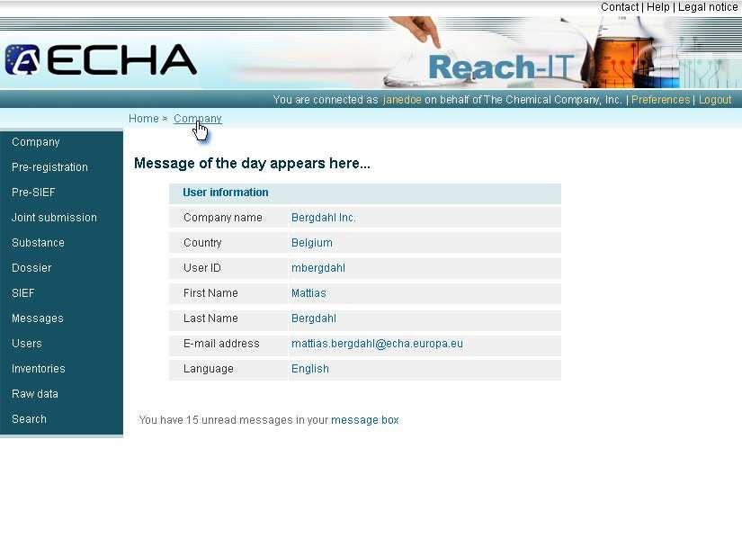 REACH-IT pre-registration module Launched by 1 June Streamlining of user interface Validation of user guides/manuals XML format for