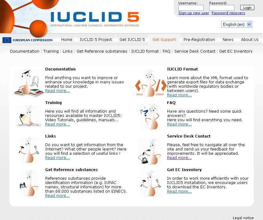 IUCLID pre-registration plug-in REACH Software Tools IUCLID 5 Pre-registration page Plug-in XML format