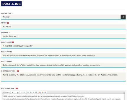EDITING A JOB STEP 3 STEP 4 On the Post a Job form, edit the position as
