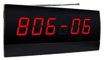 seconds, 00 means unlimited display English letters display: A, B, C, D, E, F, H, P, J, L Display the room number and table number and store 10 numbers scrolling display With a 300 call extension, it