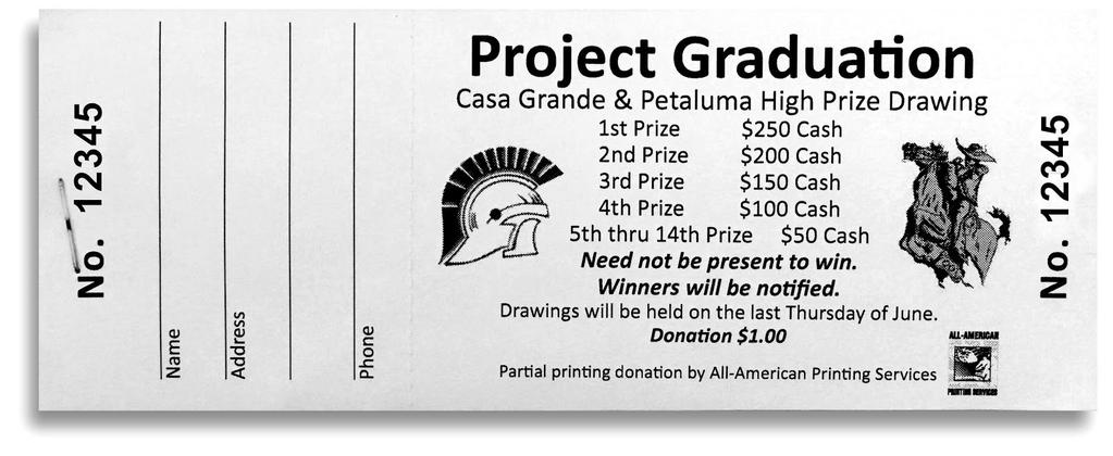 Join the Fun with Your Class of 2018 at Project Grad Get your contract turned in! BENEFIT RAFFLE TICKET SALES Project Grad is the Biggest Party of the Year and it s just around the corner.