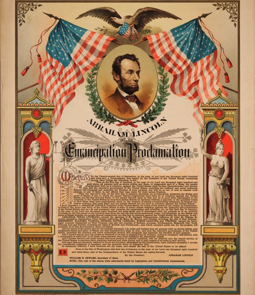 Emancipation Proclamation Abolitionists urged Lincoln to emancipate, or free, the slaves since the beginning of the war.