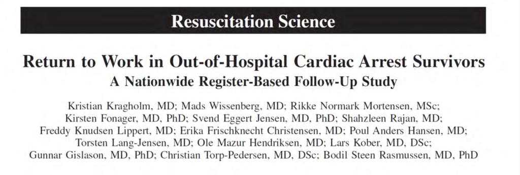 Follow-up study: Do Cardiac arrest
