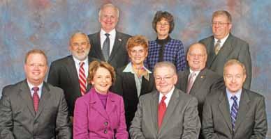 2008 Senior Management Front (L to R): Todd Ahrens, Sr. VP-General Counsel; Carol Jaco, Sr. VP-Patient Care; John Grossmeier, President & CEO; Roger Dix, Sr.