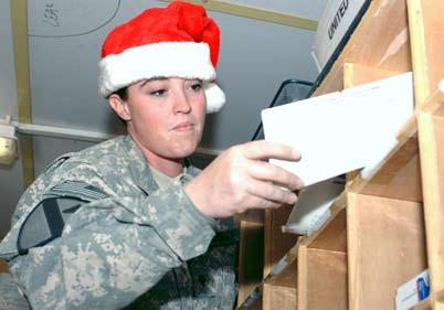 With the holiday season here, Soldiers in Iraq recieve more care packages than any other time of year, and Camp Liberty is no different.
