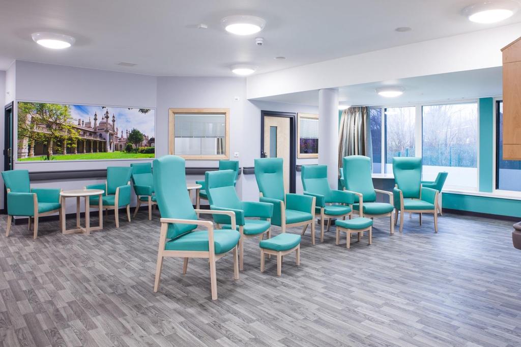 Above is the day room of our newly refurbished Brunswick Ward at Mill View Hospital.