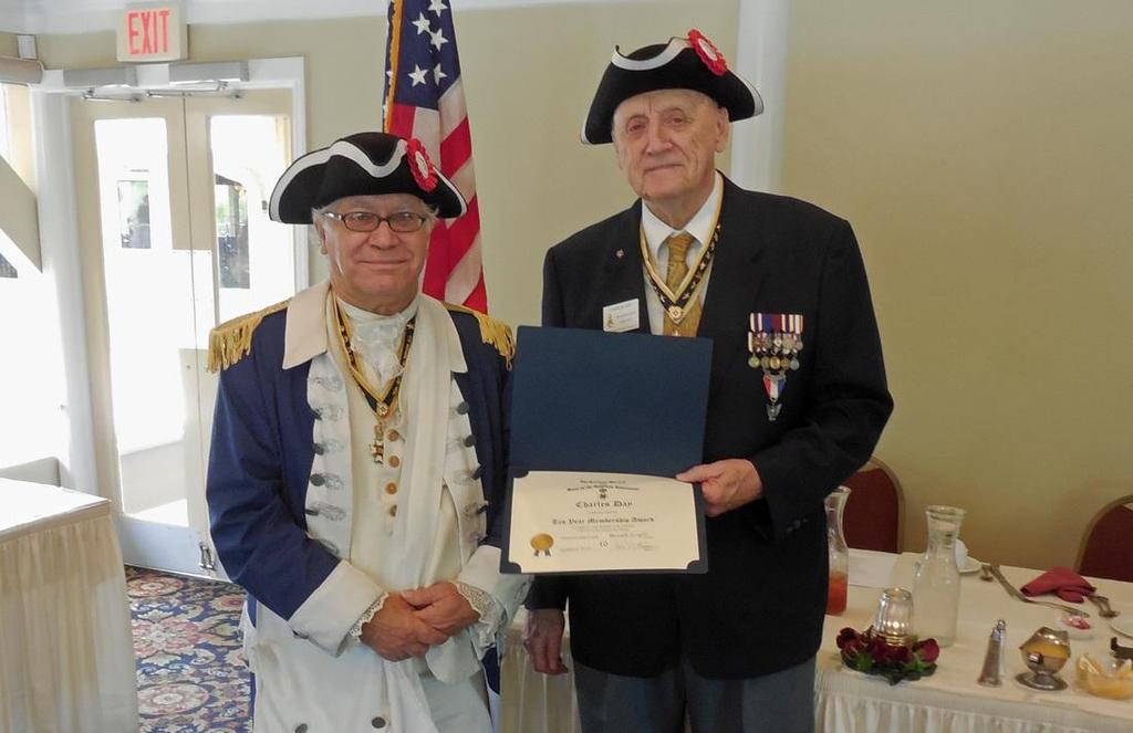 P a g e 13 March 12, 2015 Member Presentation and Birthday L - R: Past President Richard Sumner