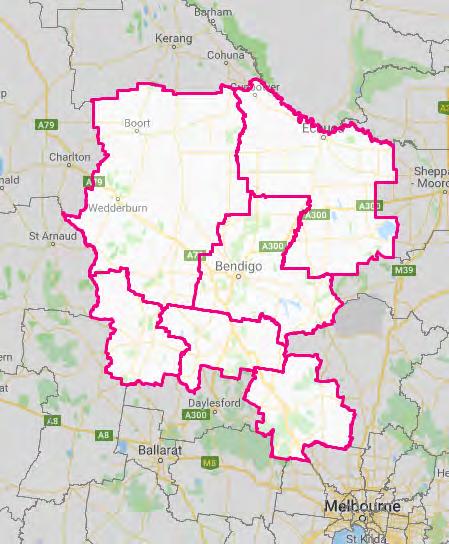 Loddon Campaspe Connectivity supporting growth 44% of businesses are within the corridor south of Bendigo Link between Bendigo and Melbourne is