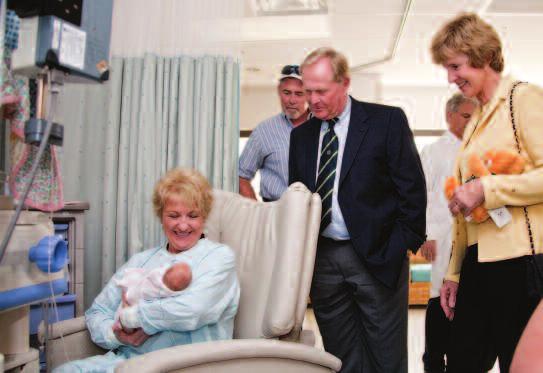 I AM ONLY TOO HAPPY TO BE ABLE TO TELL ANYONE ELSE ABOUT THE INCREDIBLE CARE THAT IS AVAILABLE AT. a m a N d a B i B B e e, m o t h e r Jack and Barbara Nicklaus, shown here with Mrs.