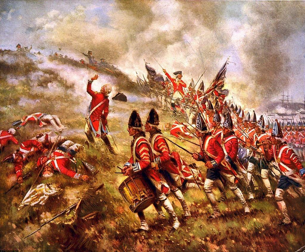 When the Americans finally fired, the British were forced to retreat A second British attack was also turned back On the third try, the British pushed over the top They