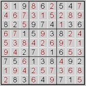 Every Sudoku game begins with a number of squares already filled in, and the difficulty of each game is largely a function of how many squares are filled in.