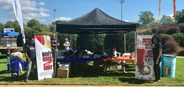 At our event, we posted information about social norms. UT Martin hosted a tailgating event on Family Weekend in conjunction with a Skyhawks football game. The event was from 11:00-2:00.