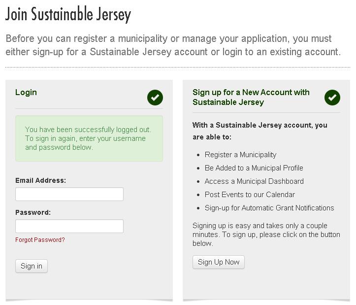 Accessing Your Application Sign up for an account (if you do not