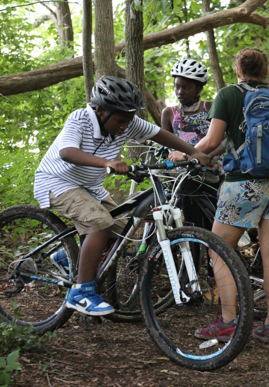 Lunch James River Park will provide: All technical equipment Water Snacks Mountain Bike Camp Children will explore the trail systems througout our region by bike!