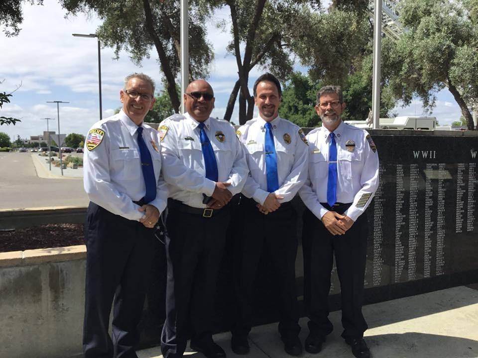 (Pictured Left) Chaplain Michael Frantz, Chaplain Robert Flores, Chaplain John Ecker and Chaplain Gene Pensiero.