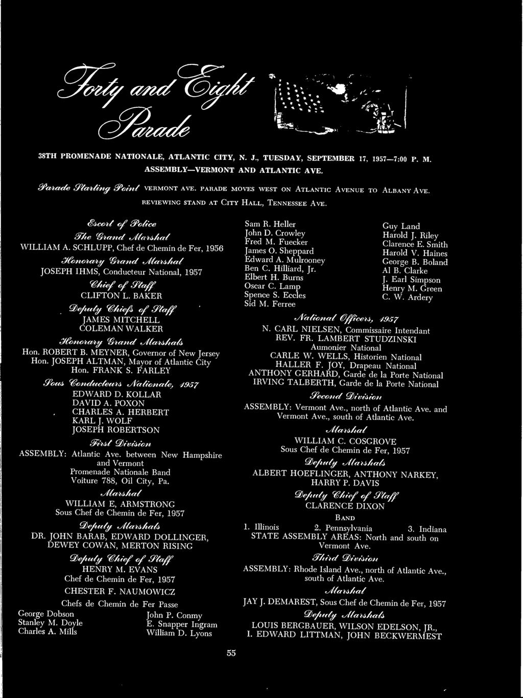 SCHLUPP, Chef de Chemin de Fer, 1956 'y&iricla'iy ylysiiaatsiy JOSEPH IHMS, Conducteur National, 1957 ^4^ PPYaffl CLIFTON L. BAKER YoAiiefe YAYaffl JAMES MITCHELL COLEMAN WALKER Hon. ROBERT B.