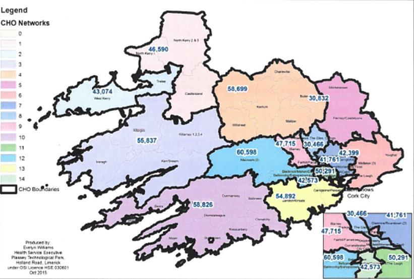 Cork Kerry Community Healthcare 96 community healthcare networks across