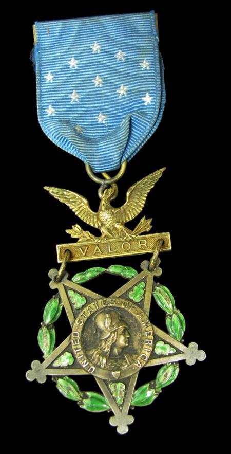 Medal of Honor is on display at the Veterans Memorial Museum in Chehalis, Washington.