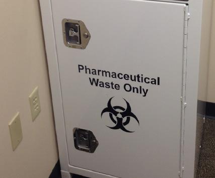 Medication Collection In 2015, the North Mankato Police Department installed a medication disposal box in the lobby of the Police Department and properly disposed of 349 pounds of medicine to protect