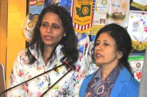 National anthem by R ann Parul Bali and R ann Purnima Sood Rotary invocation by PP