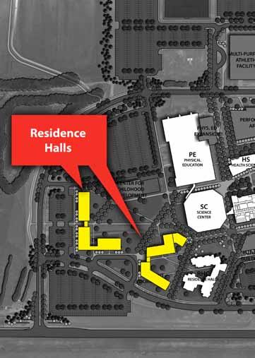 Three proposed non-traditional student housing buildings are intended to be planned to create an outdoor campus quadrangle.
