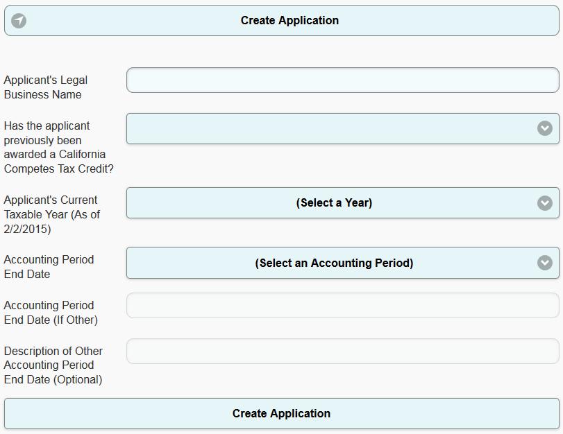 A. Current Taxable Year The Current Taxable Year is the applicant s current taxable year as of the last day to submit an application during the application period. B.