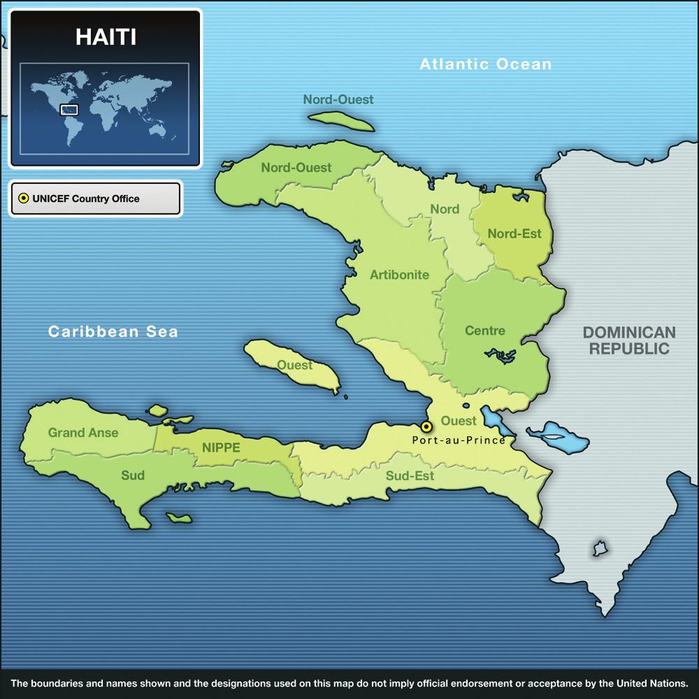 LATIN AMERICA AND THE CARIBBEAN: HAITI CRITICAL ISSUES FOR CHILDREN AND WOMEN Prior to the earthquake, more than 4 out of 10 Haitian children were living in absolute poverty, 3 10,000 were living