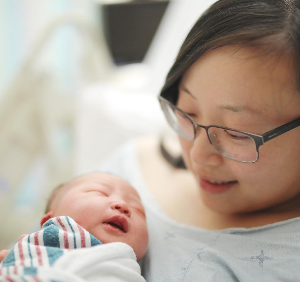 New mother and baby at NYGH CARING