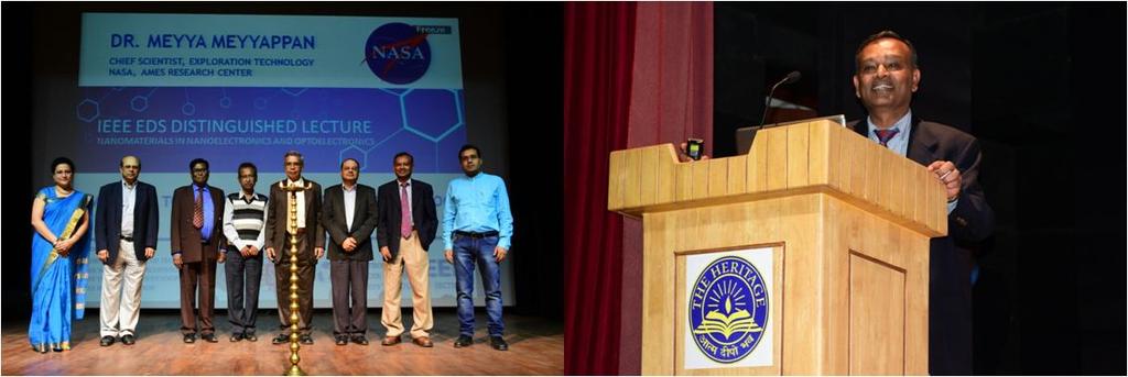 DL by Dr. Meyya Meyyappan The Department of Electronics & Communication Engineering, Heritage Institute of Technology hosted a Distinguished Lecture Program by Dr.