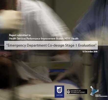 Overview of evaluation findings in NSW AUSTRALIA: New South Wales: Emergency departments in Hunter New England, Bankstown Hospital and Manning Hospital in 2008 (and now four further sites in 2009
